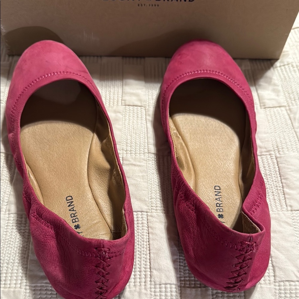 Lucky Brand ballet leather shoes. Size 9
